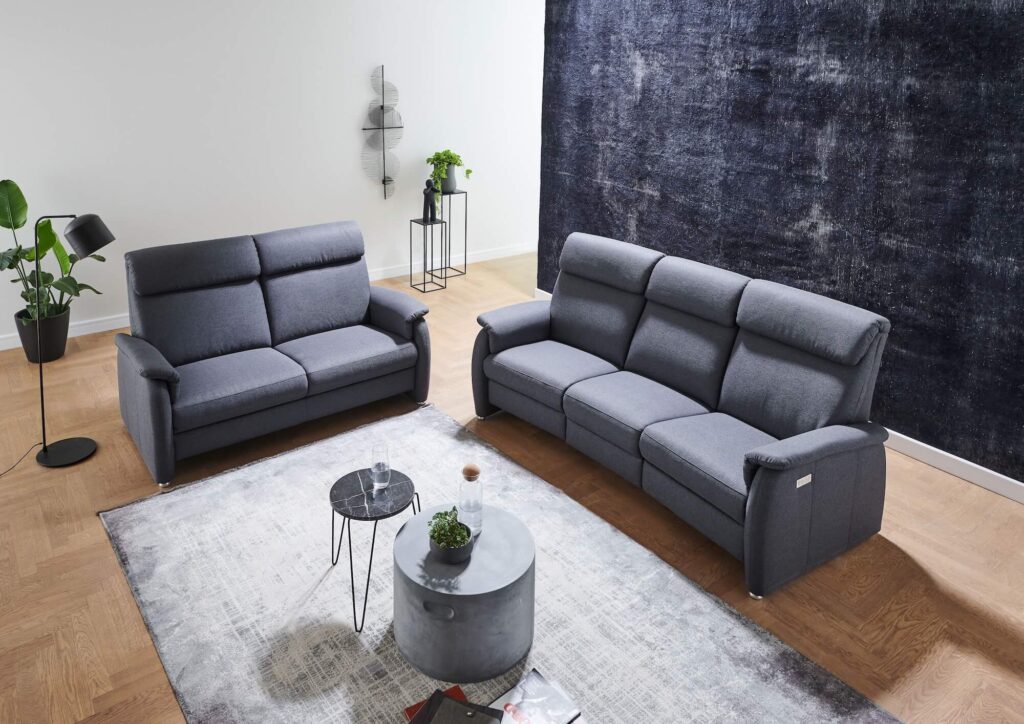 Carina Polstergarnitur dunkelgrau