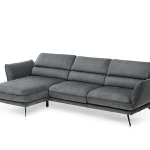 Hukla Polstergarnitur Stoff grau modern