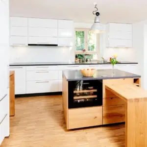 ratiomat moderne Inselküche Weiß
