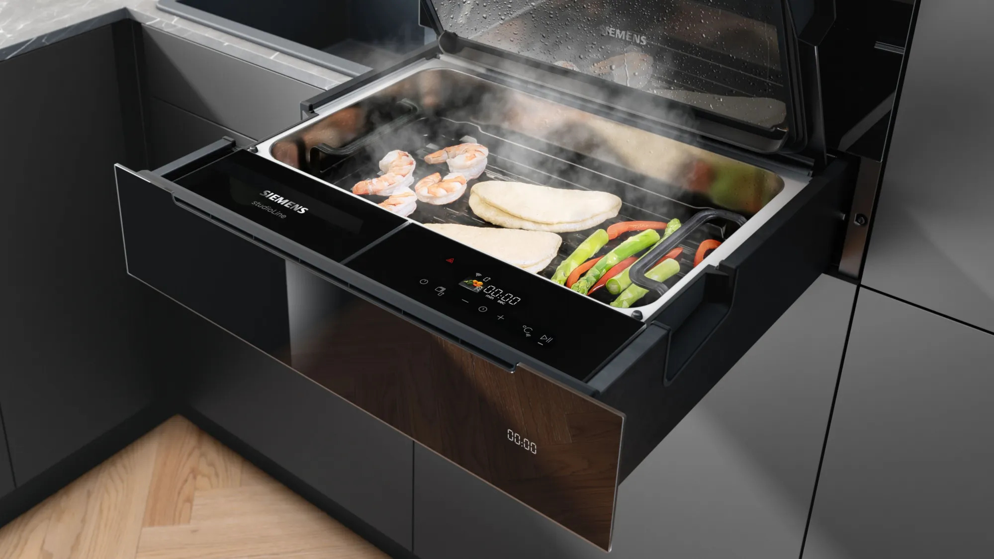 Siemens-studioLine-Dampfschublade