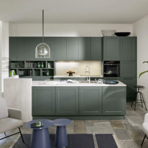 Nolte Kuechen Nolte moderne Landhauskueche Gruen