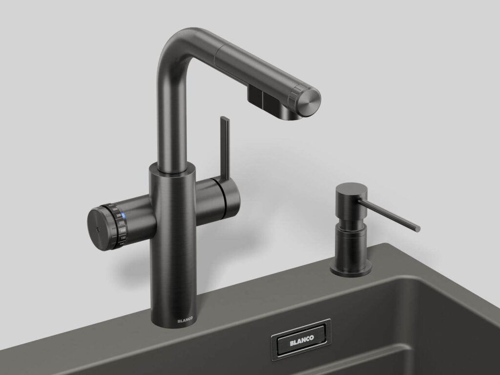 Blanco-Icona-L-satin-dark-steel Neuheiten 2026 bei Naber und Blanco