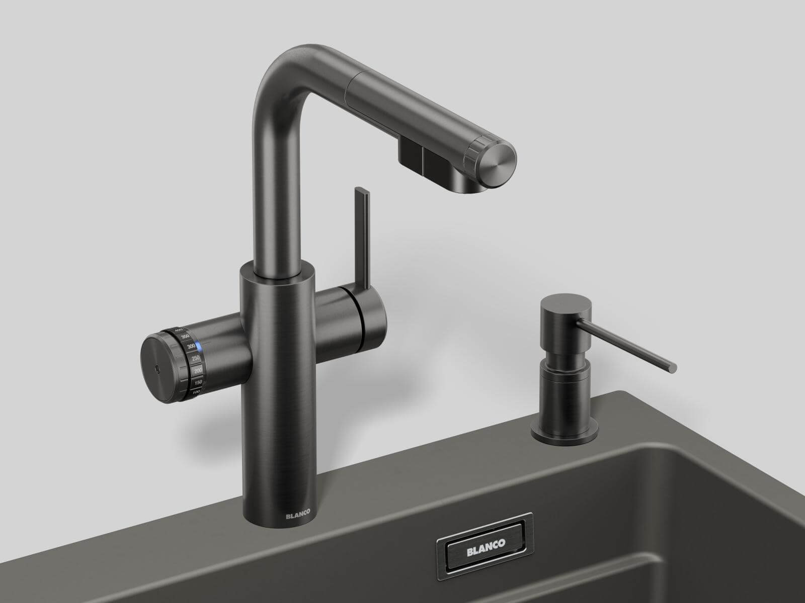 Blanco-Icona-L-satin-dark-steel Neuheiten 2026 bei Naber und Blanco