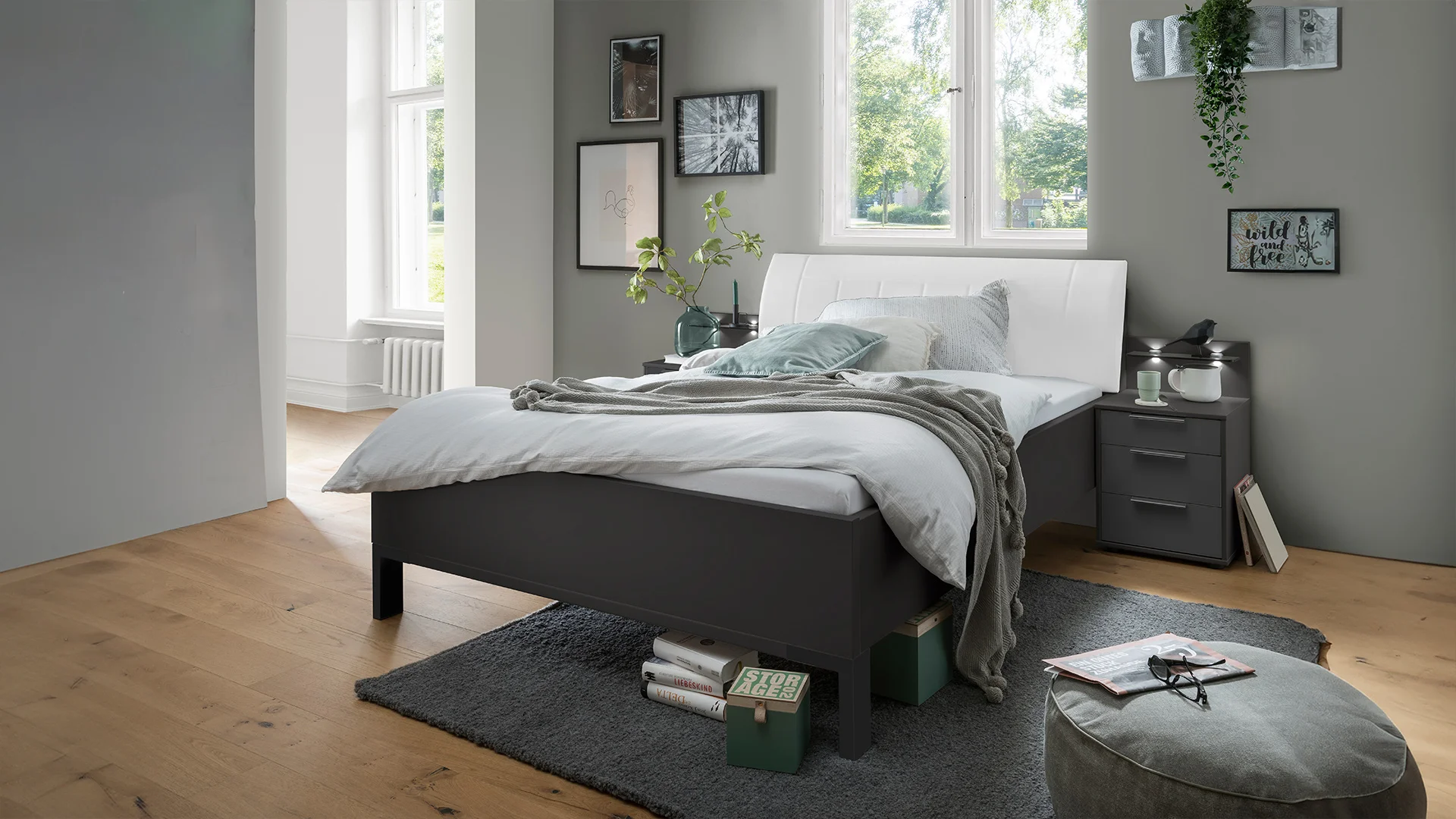 Wiemann Monaco Bett Anthrazit