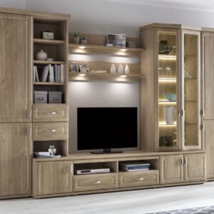 Wohnwand Jasmund Wildeiche