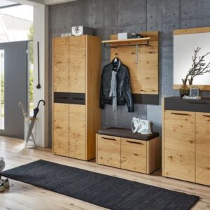 garderobe levio-komplettset-schwarz