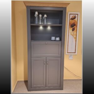 sekretaer maison-wehrsdorfer-lack-graphit-asteiche-gesamtansicht