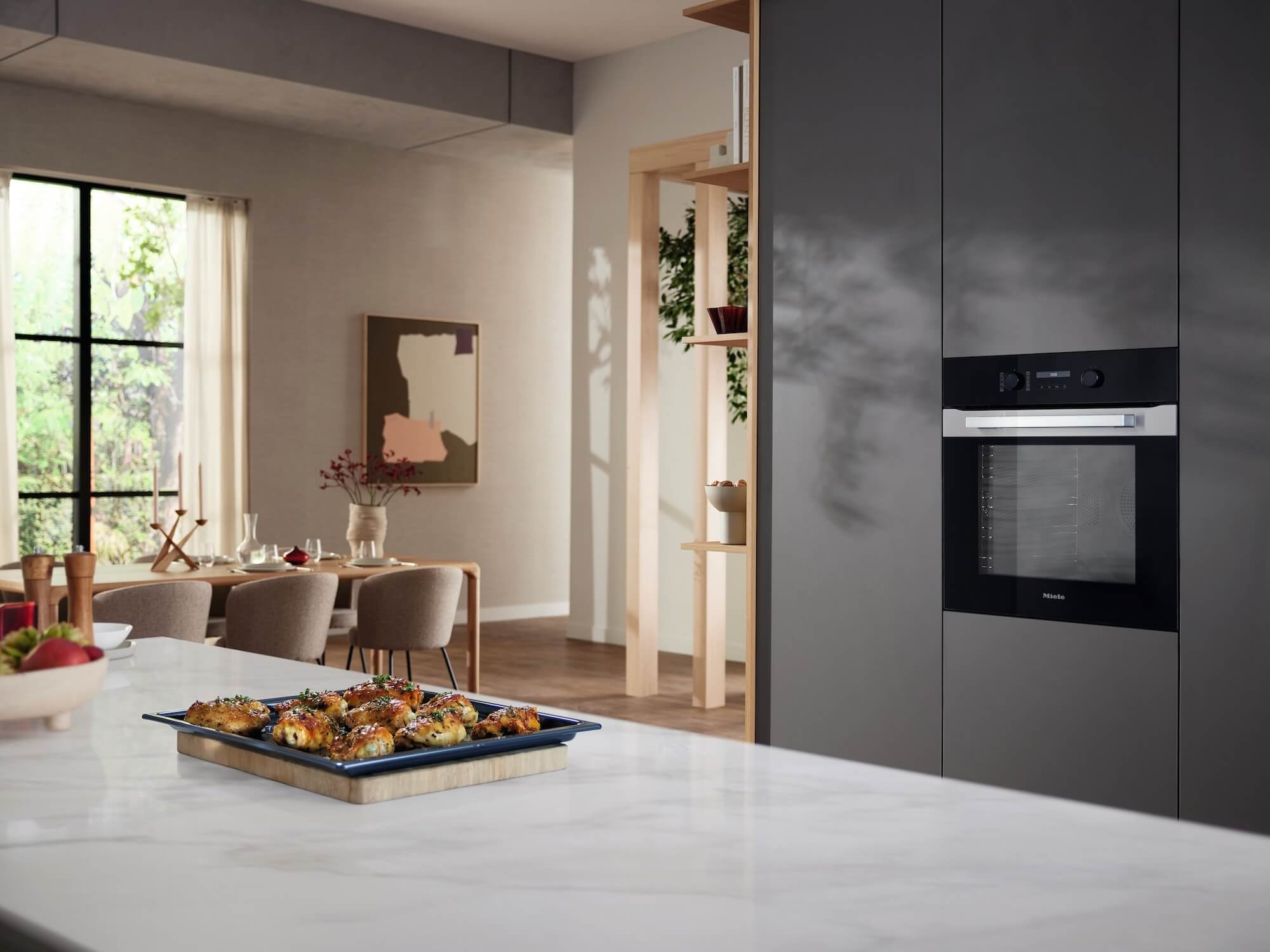 Miele-Backofen-Schwarz-Edelstahl