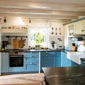 ratiomat Landhaus Inselküche blau